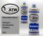 Preview: Mercedes-Benz, Designo Mysticsilber Metallic, 053: 400ml Sprühdose + 400ml Klarlack - Set, von ATW Autoteile West.